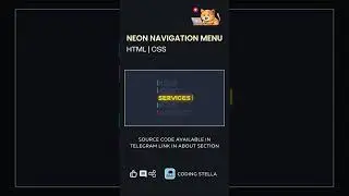 How To Create Navigation Menu Amazing Hover Effect HTML CSS 