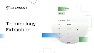 Terminology Extract. A Termbase for Your Crowdin Project with Terminology Extraction app