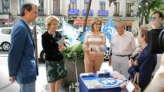 Aguirre visita Chamberí tras la amenaza de Carmena de reducir a 30km/h la velocidad