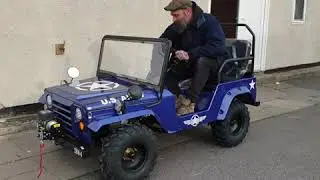 Mini Petrol Jeep Willys 150cc specs & test drive - Not Toylander - Big Boys Toys - Army Jeeps