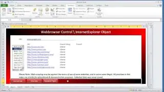 VBA Data Scraping - Internet Explorer Load Multiple Web Pages One by One Microsoft Excel 2010