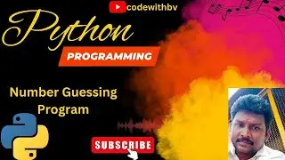 Number Guessing Program in Python | codewithbv