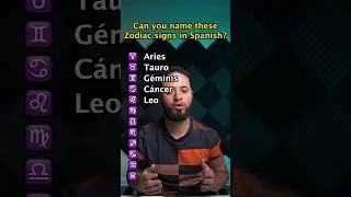 Zodiac in Spanish | Learn Spanish