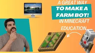 Minecraft Education Edition: How to make a farm agent 9x9