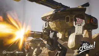 Battle mechs at war - Blender animation course teaser