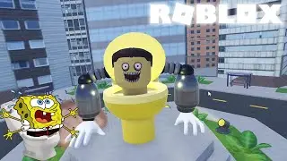 BOB ESPONJA JOGANDO SKIBIDI TOILET ROBLOX!