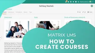 How to create courses in MATRIX LMS