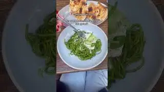 Где попробовать зеленую пасту? 💚 # 