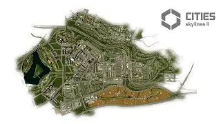 Nordwoods timelapse 4  - Replacing industry with green office park (Cities Skylines 2)