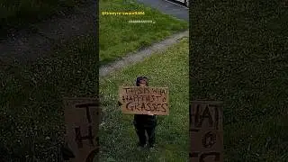 Creepy Man Stabs Tires!
