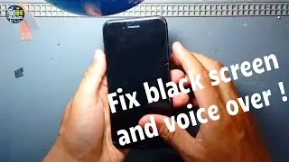 How to fix black screen and voice over on iPhone and iPad @sros_sk @ahmeefood