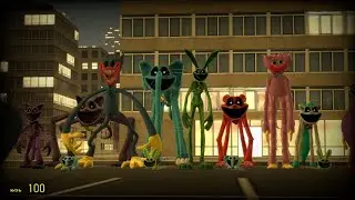 Poppy Playtime 3 monsters attack my army in the night city