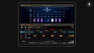 This is Octachron - Flexible 8 Track iPad MIDI Drum Sequencer App - standalone and AUv3