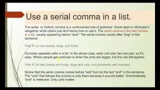 English Grammar Guidelines 1