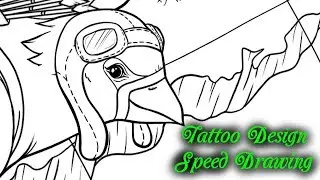 Cardinal Tattoo Speed Drawing