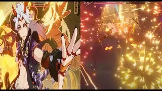 C0 Itto vs C0 Yoimiya Damage Comparison