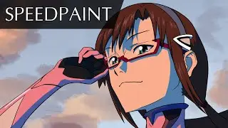 Speedpaint - Mari Makinami Illustrious (Evangelion)
