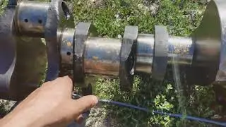 The flywheel broke, I'm changing the crankshaft on a loaded Kamaz truck.