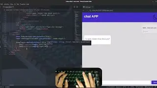 asmr programming - responsive chat app with dark light theme - no talking