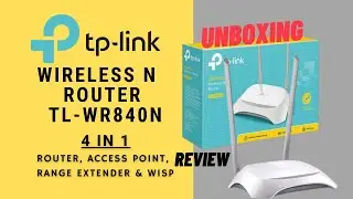Tplink TL-WR840N 300 Mbps Wireless N Router UNBOXING  || Tech Allrounder