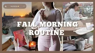 autumn morning routine 🍂🤍 a peaceful fall morning