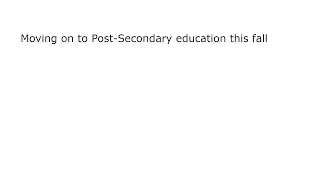 Finally done and now done with secondary education