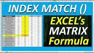 Index Match Formula in Excel - Tutorial