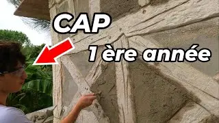 apprendre à projeter un enduit NIVEAU DEBUTANT avec mon apprenti