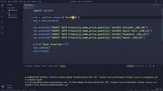 Insert Data into Table using Python programming@90