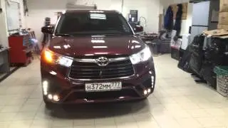 Led DRL and turn signal in head lamp in Toyota Highlander