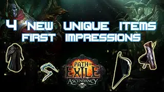 Path of Exile 2.3 - Four New Unique Items First Impressions and Build Ideas