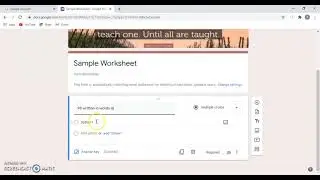 Add a multiple choice question to Google Form