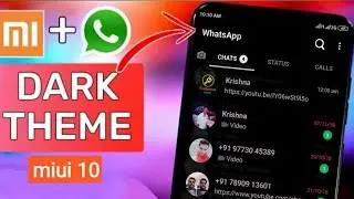 Top Best New Dark Themes For Miui 10 | ( Dark Whatsapp & Modify Youtube )
