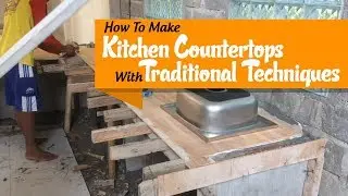 How To Make Kitchen Concrete Countertops In Place With Traditional Techniques