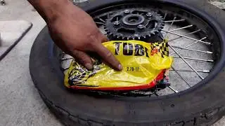 COMO REMPLAZAR LA CAMARA DE LA LLANTA TRASERA DE ITALIKA FT150 GRAFITO