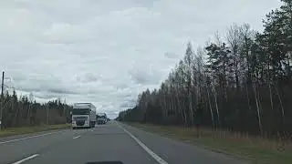 Lada vesta sw. обгон на трассе.