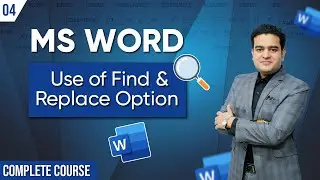 How to Use Find and Replace Option in MS Word | What is Find and Replace Feature in MS Word