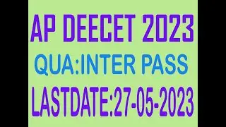 AP DEECET TTC APPLICATION STARTED 2023 AP DEECET NOTIFICATION 2023 RELEASED HOW TO APPLY DEECET 2023