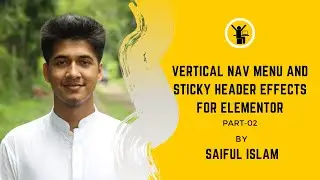 Vertical Nav Menu And Sticky Header Effects For Elementor Part 02