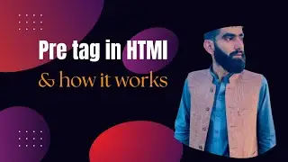 Pre tag in html #learnhtml5andcss3 #viral