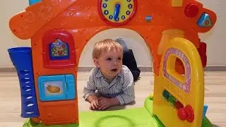 Обзор игрушки домик музыкальный домик fisher price цветные  шарики Playing fisher price house toys