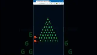 HTML CSS JS - Triangle Pattern - Letters and even numbers - Characters * - THINHPHAM 