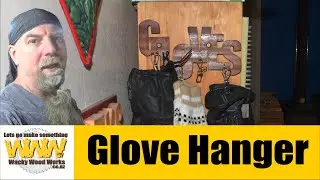 Simple Glove Hanger - Off the Cuff - Wacky Wood Works