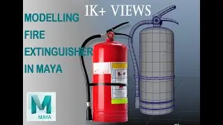 Fire Extinguisher Modeling| Modeling & Texturing Game Props in Maya | Part-1| Maya 2022
