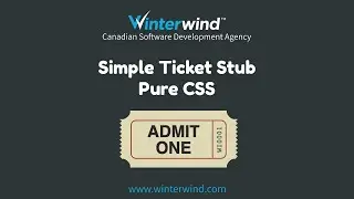 Create a simple ticket stub with CSS