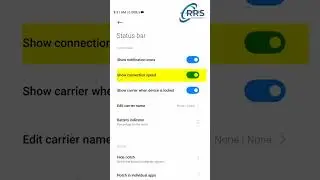Show real time internet speed on mobile | #internet #internetspeed #rrstechnical