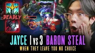 INTENSE LETHALITY SOLO CARRY 1v3 SMITE FIGHT | Jayce Wild Rift CHINA Gameplay #wildrift #jayce
