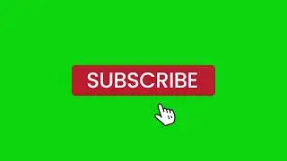 Subscribe Button & Bell icon Green Screen Video No Copyright