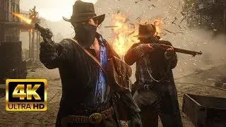 Saloon Gunfight Red Dead Redemption 2 Realistic Graphics [4K PC 60FPS Ultra Max Settings]