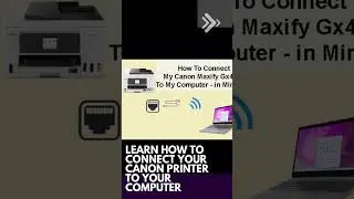 #shorts How To Connect My Canon Maxify Gx4020 To My Computer